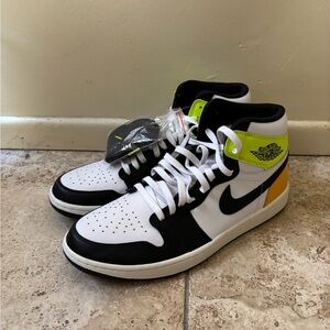 Nike Air Jordan 1 High Golf Shoe White Black Volt Gold (Size 13M) DQ0660-105